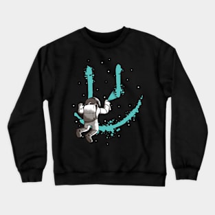 Astronaut graffiti Crewneck Sweatshirt